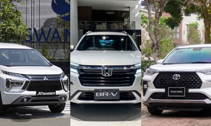 So sánh Honda BR-V, Mitsubishi Xpander và Toyota Veloz Cross: